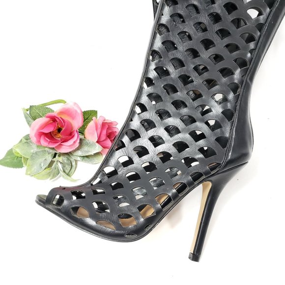 HeartSoul Lattice Cutout Boots New, 7.5 - Picture 4 of 16